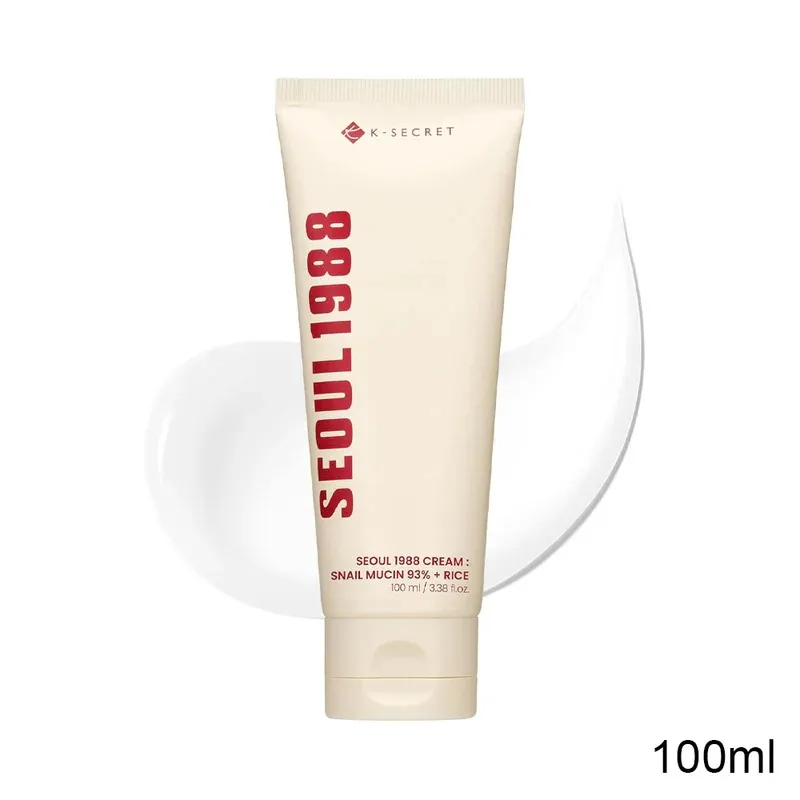 K-SECRET SEOUL 1988 Cream : Snail Mucin 93 + Rice 100ml